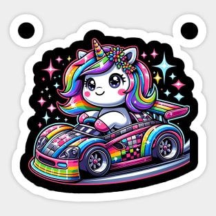 Monster Truck Unicorn Birthday Party Monster Truck Girl Sticker